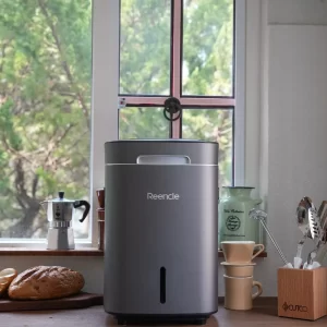 Reencle electric composter in a kitchen