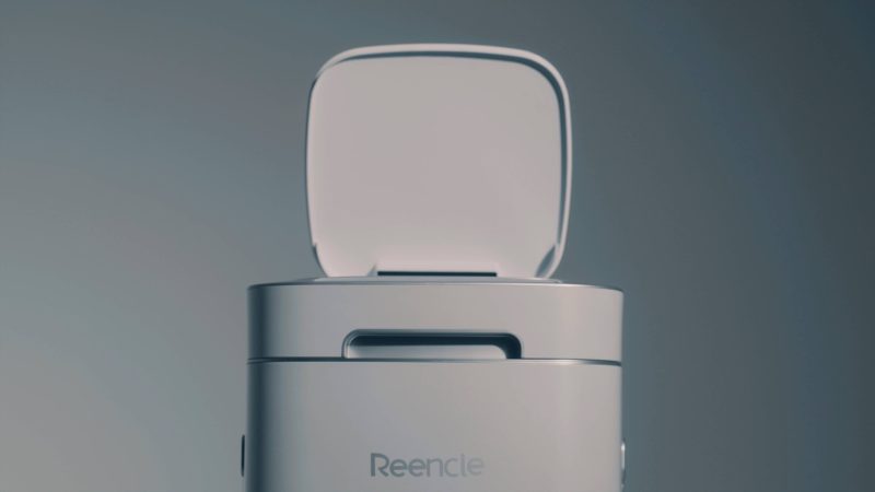 Reencle composter automatic lid