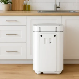 composter-prime-white-filter-activated-carbon-featured Activated carbon filter for Reencle electric composter - home composting without unpleasant odors