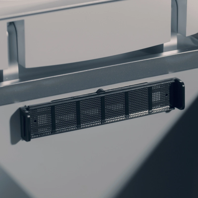 komposter-reencle-prime-mrezasti-filter Reencle Prime električni kućni komposter - unutar kompostera nalazi se mrežasti filter za krute čestice od nehrđajućeg čelika.