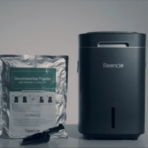 komposter-reencle-prime-paket2 Sivi Reencle Prime električni komposter – uz njega dolazi starter paket i lopatica za vađenje komposta