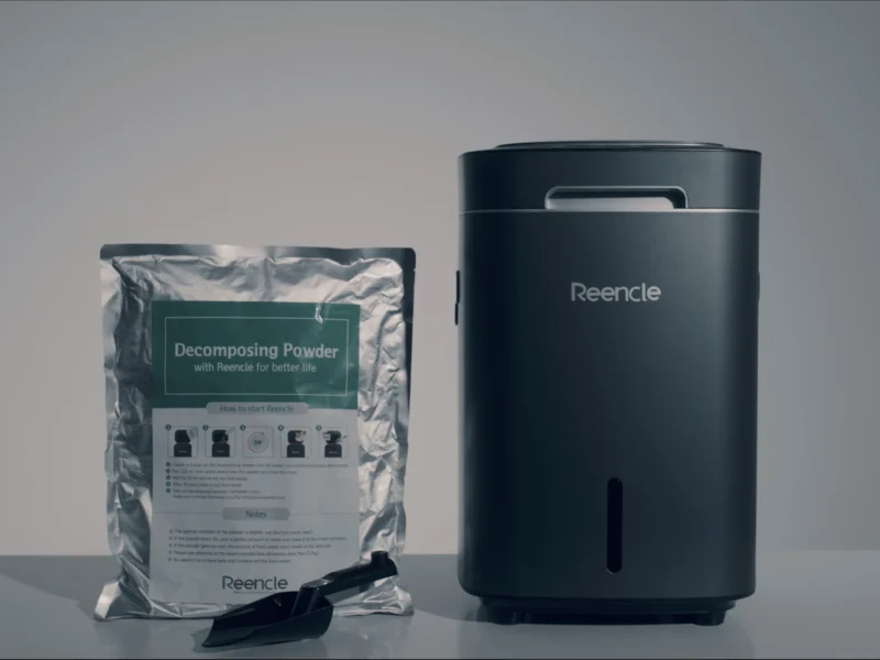 komposter-reencle-prime-paket2 Sivi Reencle Prime električni komposter – uz njega dolazi starter paket i lopatica za vađenje komposta