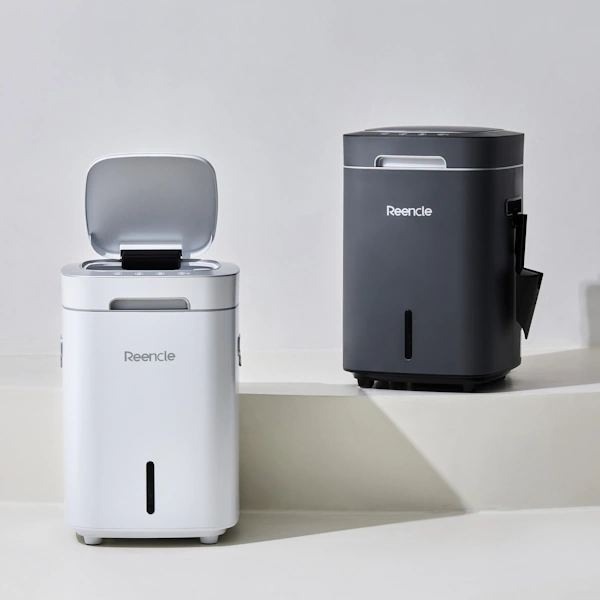 Reencle Prime električni kućni komposter u modernom interijeru